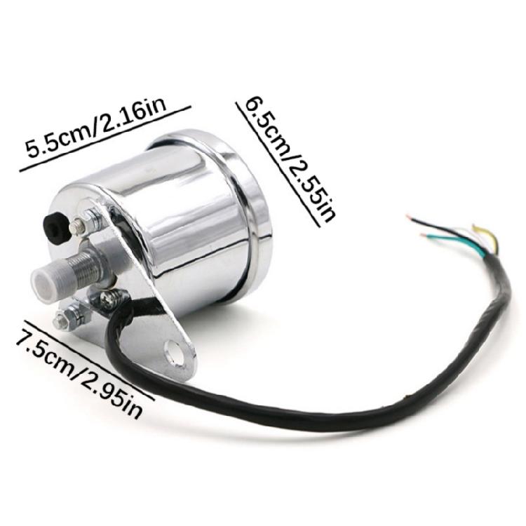 Hochsichtbares digitales Motorrad-Kombiinstrument Universell passend Wetterfestes Design mit einstellbarer LED-Hintergrundbeleuchtung