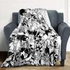 Bleach Characters Flannel Blanket Throw Blanket Soft Warm Sofa Bed Camping Car Home Decor Unique Christmas Gift C9302094
