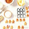 Gingerbread Man Cookie Cutters 9 Cavity Stainless Steel Baking Mold for Biscuits And Fondant Easy to Clean Baking Tool for Home Baking And Festive