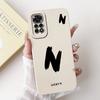 For Xiaomi Redmi Note 11S 4G Case Lovely Letters Soft Silicone Shockproof Phone Cover For Redmi Note 11 Pro Plus Note11 4G Funda