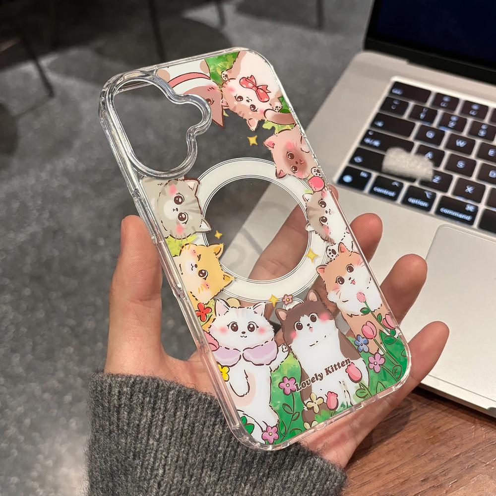 Magnetic Phone Case for iPhone 11 12 13 iPhone 13 14 15 Pro 15 16 Pro Max Samsung A15 A16 A25 A26 A55 A56 S25 S24 S22 S23 Ultra S25 Edge
