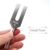 Crystal Authentic 4096Hz Frequency Sound Wave Purification Tuning Fork [GOLD STONE] Tuner,