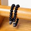 Jbans Classic Jade Cut Point Onyx Bracelet (C1801-Ac412Bk)