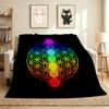 Chakra Balance Flannel Blanket Throw Blanket Soft Warm Sofa Bed Camping Car home Decor Unique Christmas Gift C9302631