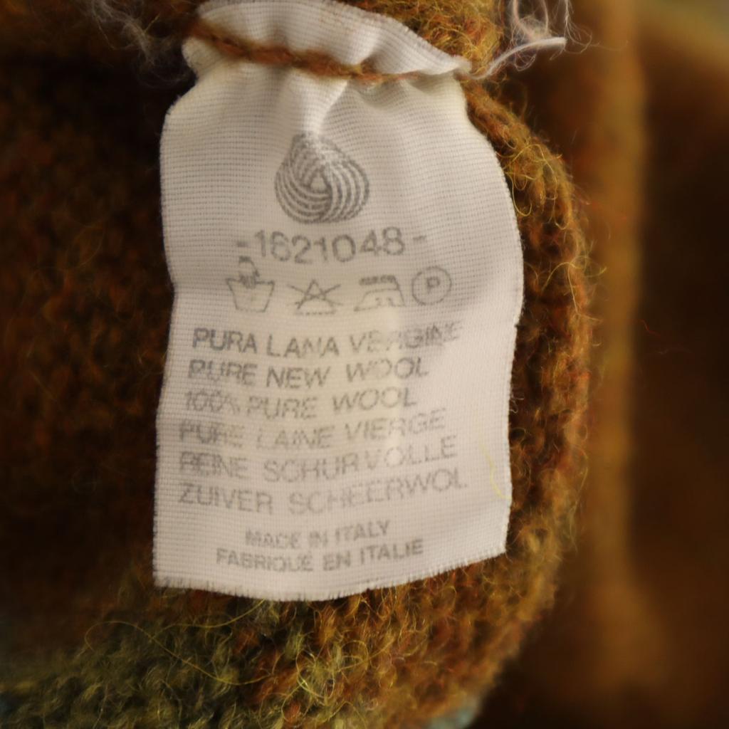 Peter Hadiey Made In Italy Long Sleeve Knit M Brown Men's Used