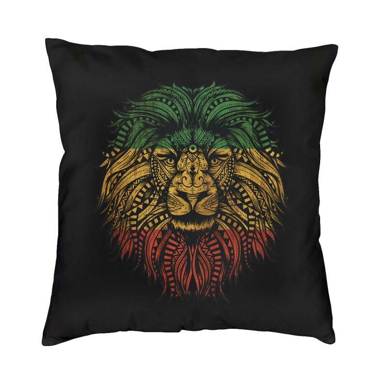 Born As A Rasta Cushion Cover Two Side Printing Rastafarian Floor Pillow Case For Living Room Fashion Pillowcase Home Decoration