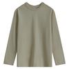 Cotton Little White T Solid Color Long-sleeved T-shirt Men's Base