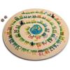 3-in-1 Board Game - Game of the Goose, Tock and Ludo - Wooden Board Game