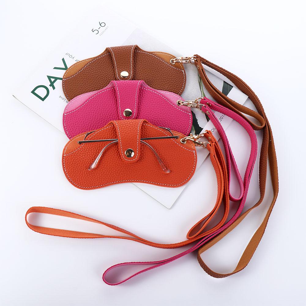 Reading Glasses Female Eyewear Protector Eyewear Pouch PU Leather Glasses Case Sunglasses Pouch