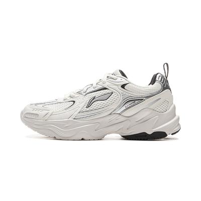 Li Ning Meteor 2K Versatile Retro Thick Sole Height Increasing Shock Absorbing Non-Slip Wear-Resistant Low-Top Dad Shoes Women Sneaker AGCU358-1