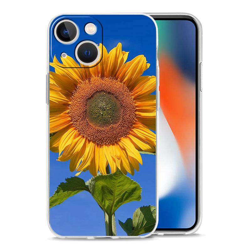 Phone Case For iPhone 17 Cases iPhone Air 16 15 12 13 14 Pro Max 7 8 Plus 16Pro iPhone11 Cover Pretty Sunflower Flower