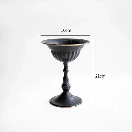 Golden Classical Flower Ware Flower Weng Retro European Iron Floral Pot Living Room Premium Silver Decoration Flowers Vase