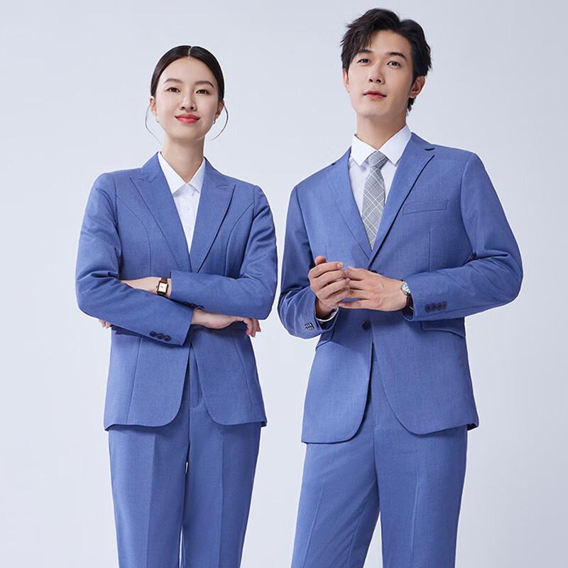 

Tluoman Светло-голубой Унисекс Деловой Костюм Комплект 32