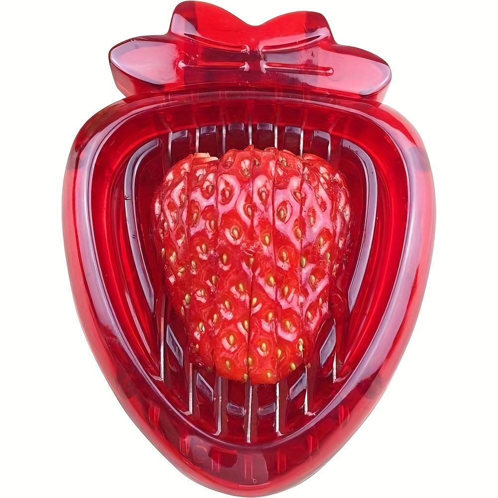 Stainless Steel Strawberry Slicer - Effortlessly Cut and Serve Fresh Fruit and Vegetables
