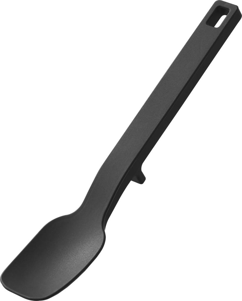 Yamazaki Silicone Spoon S Black Tower Dishwasher Safe Floating Tip Spatula Jam Spoon 10046 W2.4×D2.1×H12cm