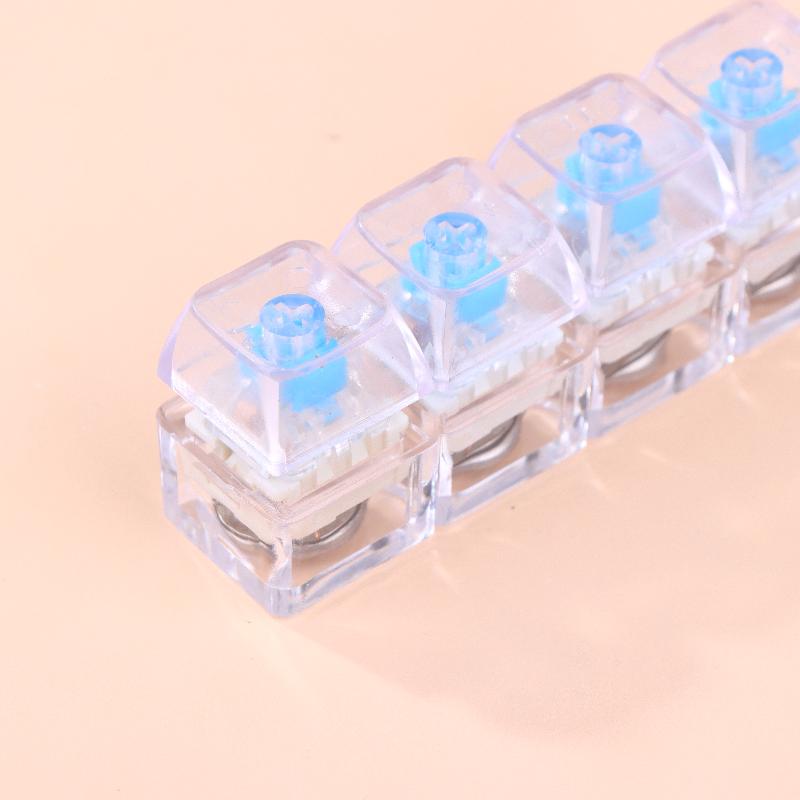 4 Keys LED Light Keyboard Keychain Keyboard Decompression Toys Finger Keyboard Toy DIY Button Stress Relief Toys