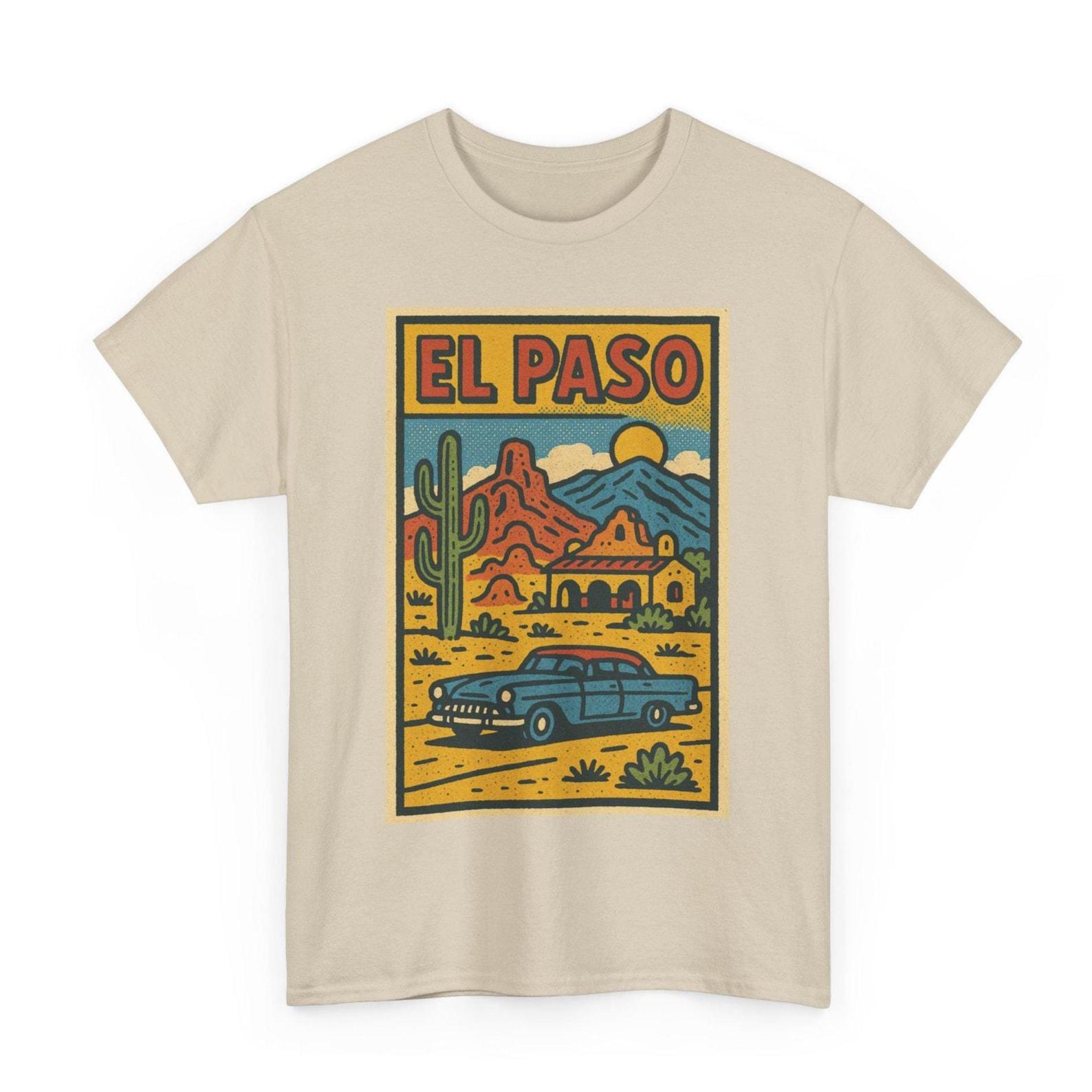 El Paso T-Shirt: Retro Comic Texas Cityscape Tee 3XL
