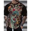 Casual Sport T-shirt voor Heren met 3D Print