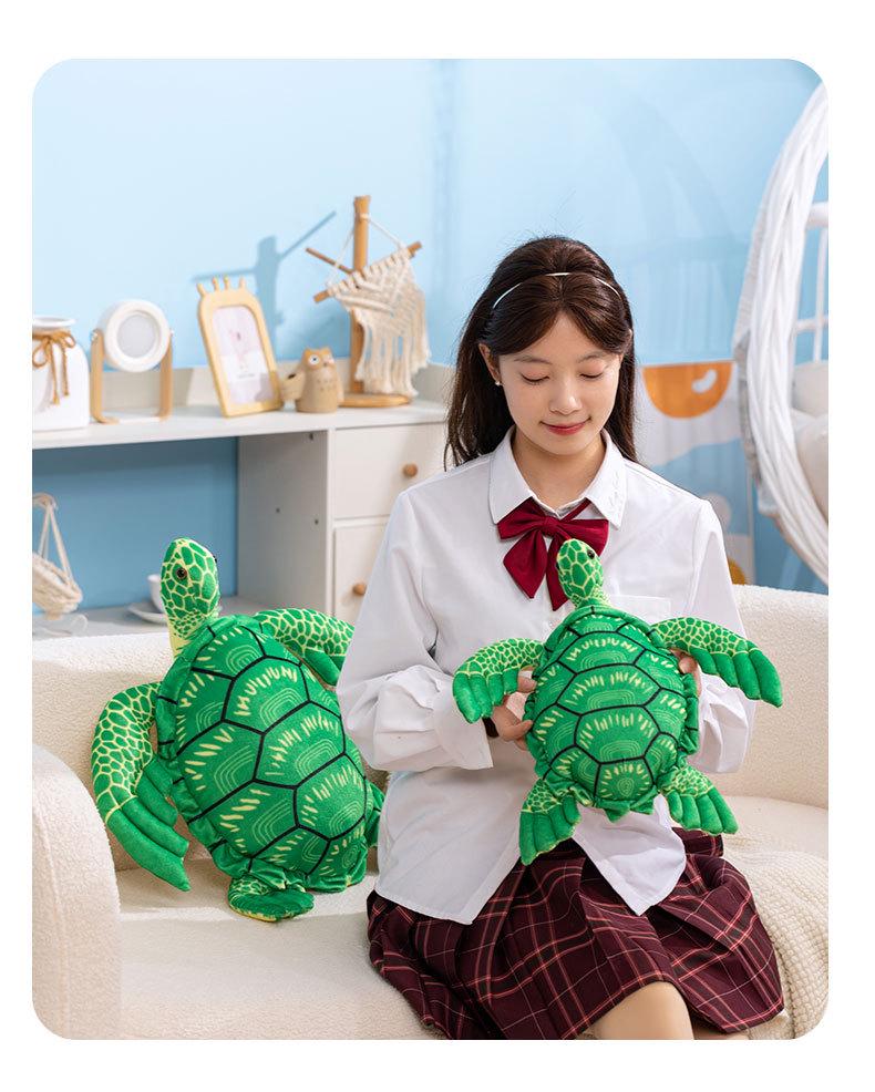 Plush Sea Turtle Pillow - Aquarium Souvenir Doll Gift
