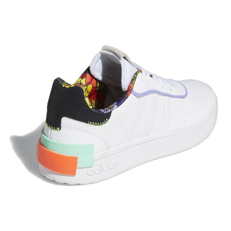 Adidas Neo Postmove Se Leather Casual Slip Resistant Durable Low Top Skate Shoes Women Sneakers Cloud-White GY6122