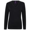 Henbury Womens/Ladies Lightweight V Neck Jumper