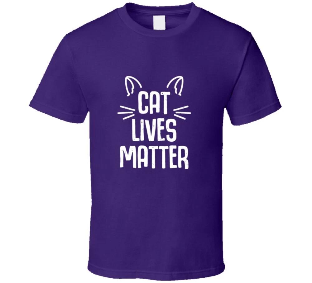 Cat Lives Matter Funny Cat Rescue Gift T Shirt 3XL
