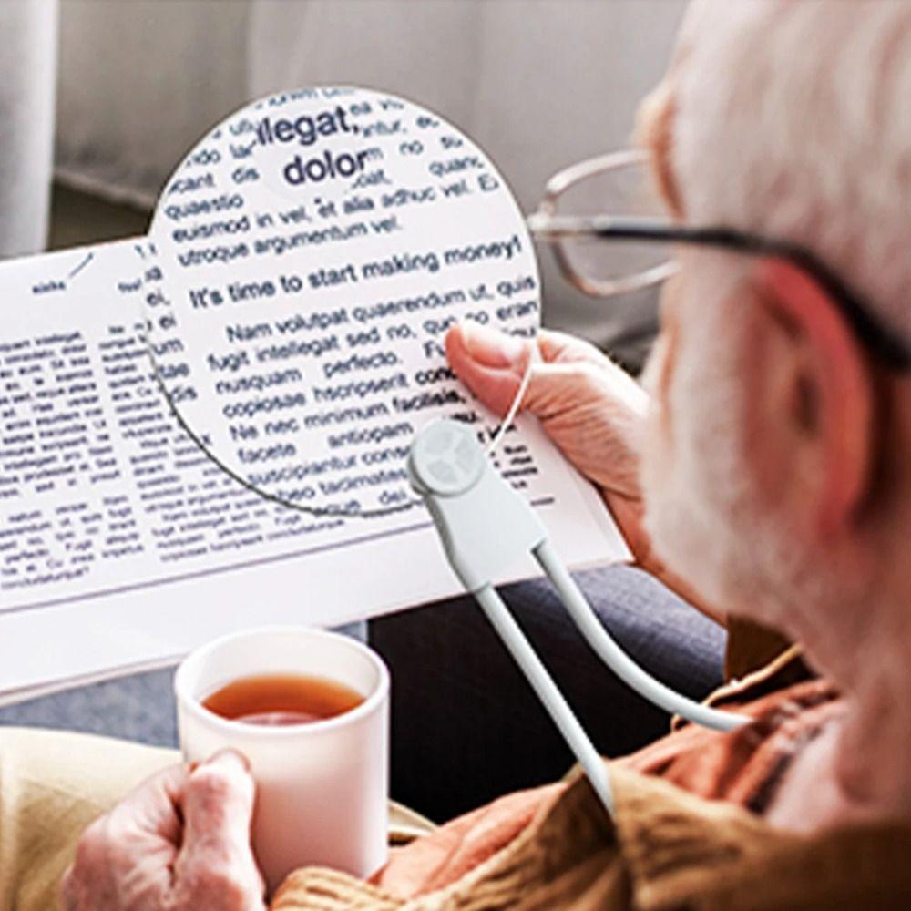 Portable 5X Magnifying Glass 13cm Sewing Accessories Hands Free Magnifying Glass HD Optical Glass Lenses Embroidery Magnifier