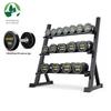 Weiye Changqing 180kg Round PEV Dumbbell Set with Rack & Mat