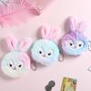 New Plush Coins Wallet Cartoon Cute Little Rabbit Coin Purse Girl Headphone Storage Bag Keychain Pendant Children's Cute Wallet