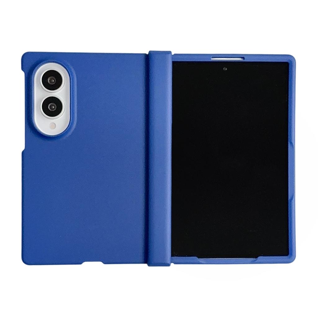 Custodia Protettiva Colorata PC con Cerniera Sottile Skin Feel per Samsung Galaxy Z Fold 8 Cornice Rialzata Fotocamera Cover a Libro Antiurto Funda