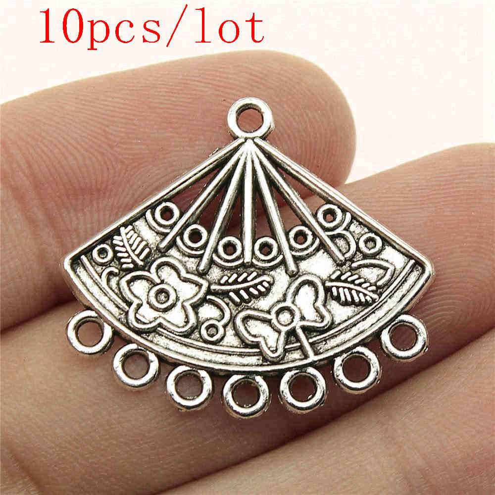 Round Perforated Earring Connectors Components Jewellery Making Supplies Art Crafts Diy Make Accessories
