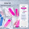 Convenient 5-Piece Wearable Nail Tool Kit: Includes Small Nail File, Alcohol Wipes, Disposable Manicure Kit, and Jelly Glue