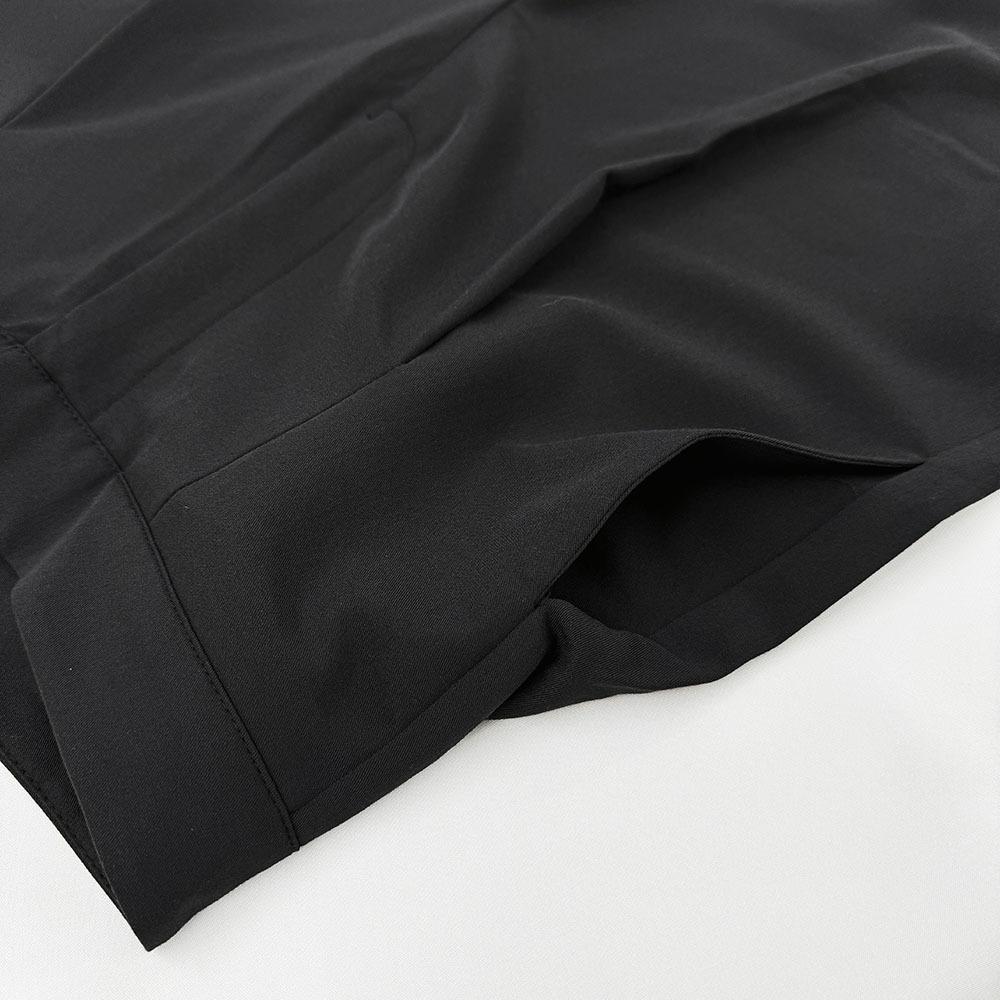 Hot Selling Simple Black Floor-Length Wide-Leg Trousers Commuting Loose High-Waist Draped Suit Pants for Women