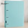Notebook Production Folder 4-Hole Document Folder/A4 File Bag, Durable PP Portable Storage Compact Binder Folder, Macaron Colors Lightweight Organizer
