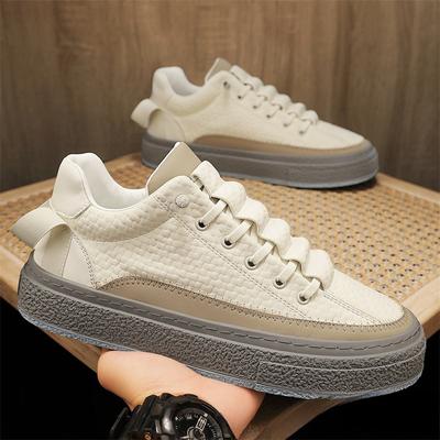 Mode Frühling Herren Leder Freizeitschuhe Designer Leichte Atmungsaktive Sneaker Männliche Flats Schuhe Slipper Herren Skateboard Schuh Tenis Masculino