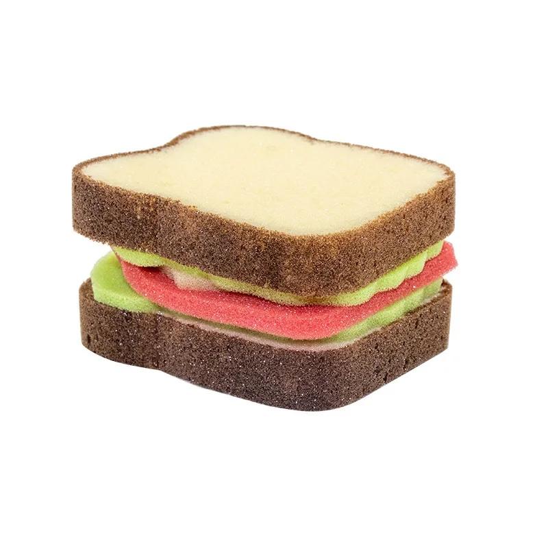 

Cute Toast Shape Dish Washing Sponges Washable Scrubber Tools for Pots Sandwich Type Dishcloth Kitchen Cleaning Tools Gadgets