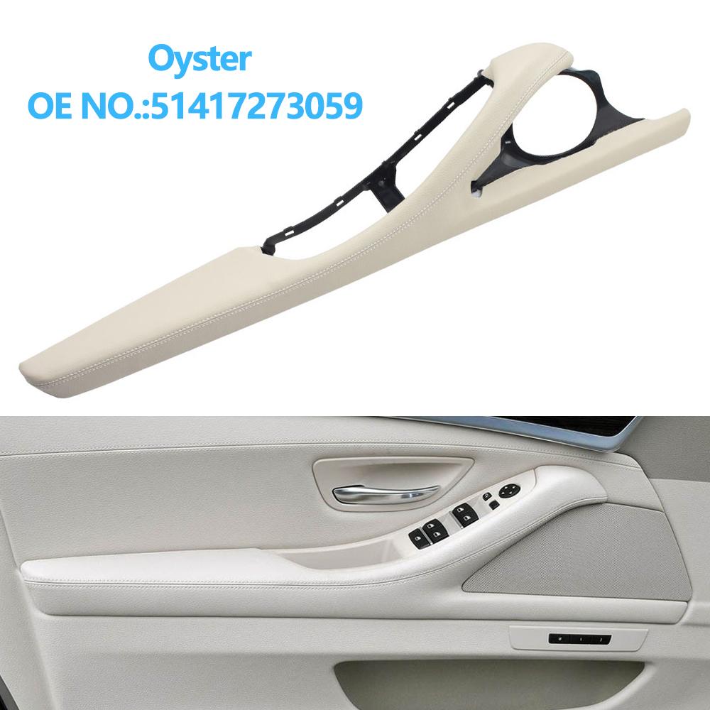 Reposabrazos de puerta Interior LHD RHD, soporte de marco exterior de cuero para BMW 5 Series F10 F11 F18 520 523 525 528 530