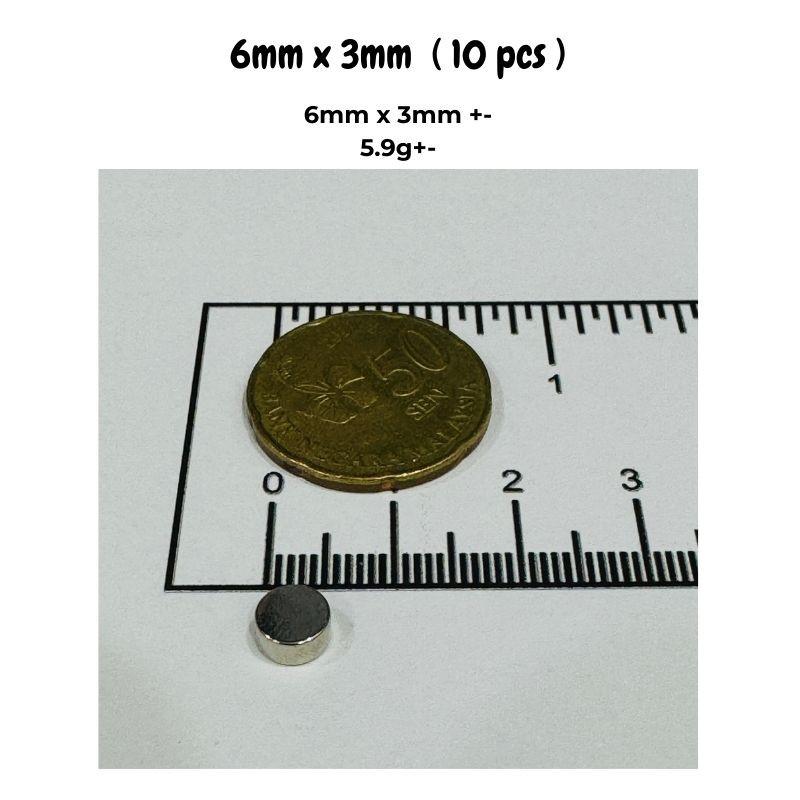 10/20/50ks Silné kotoučové magnety 6 mm x 3 mm pro DIY, Nářadí, Dílnu, Řemesla a Domácí organizaci