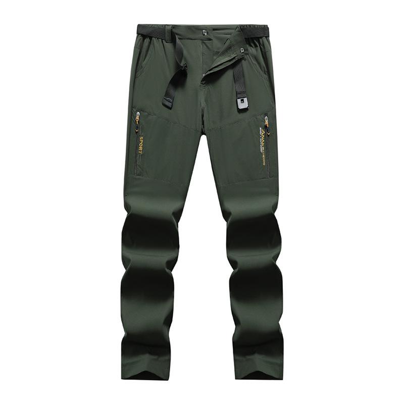 Men's Quick-Dry Elastic Hiking Pants - Breathable, Casual, Plus Size, Long Mountaineering Trousers