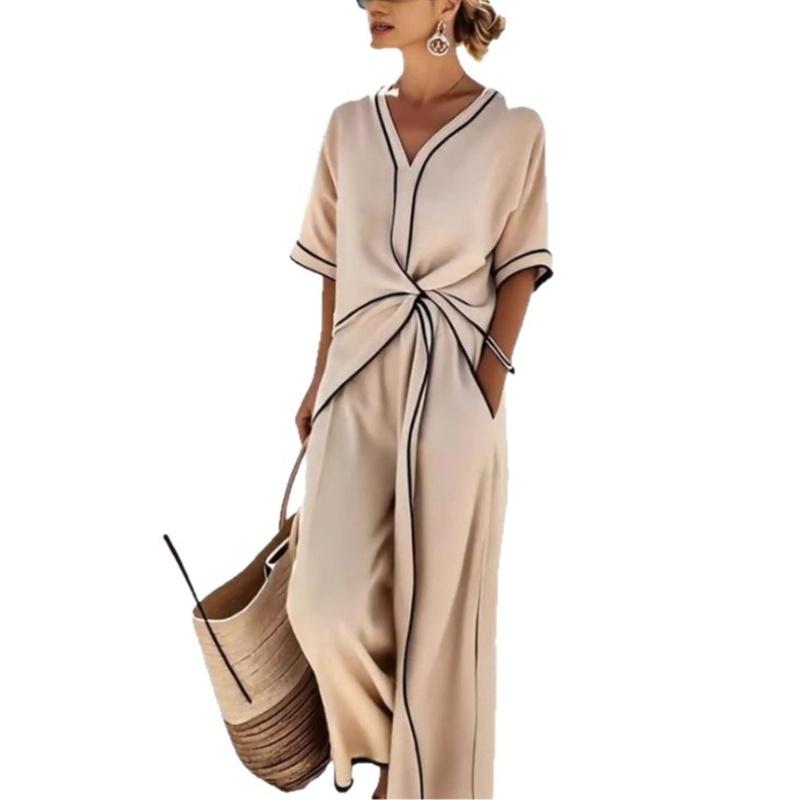 European Style Summer Elegant Maxi Dress Commuting