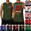 Hommes Chemises 4 Juillet USA Débardeurs Musculation Patriotiques
