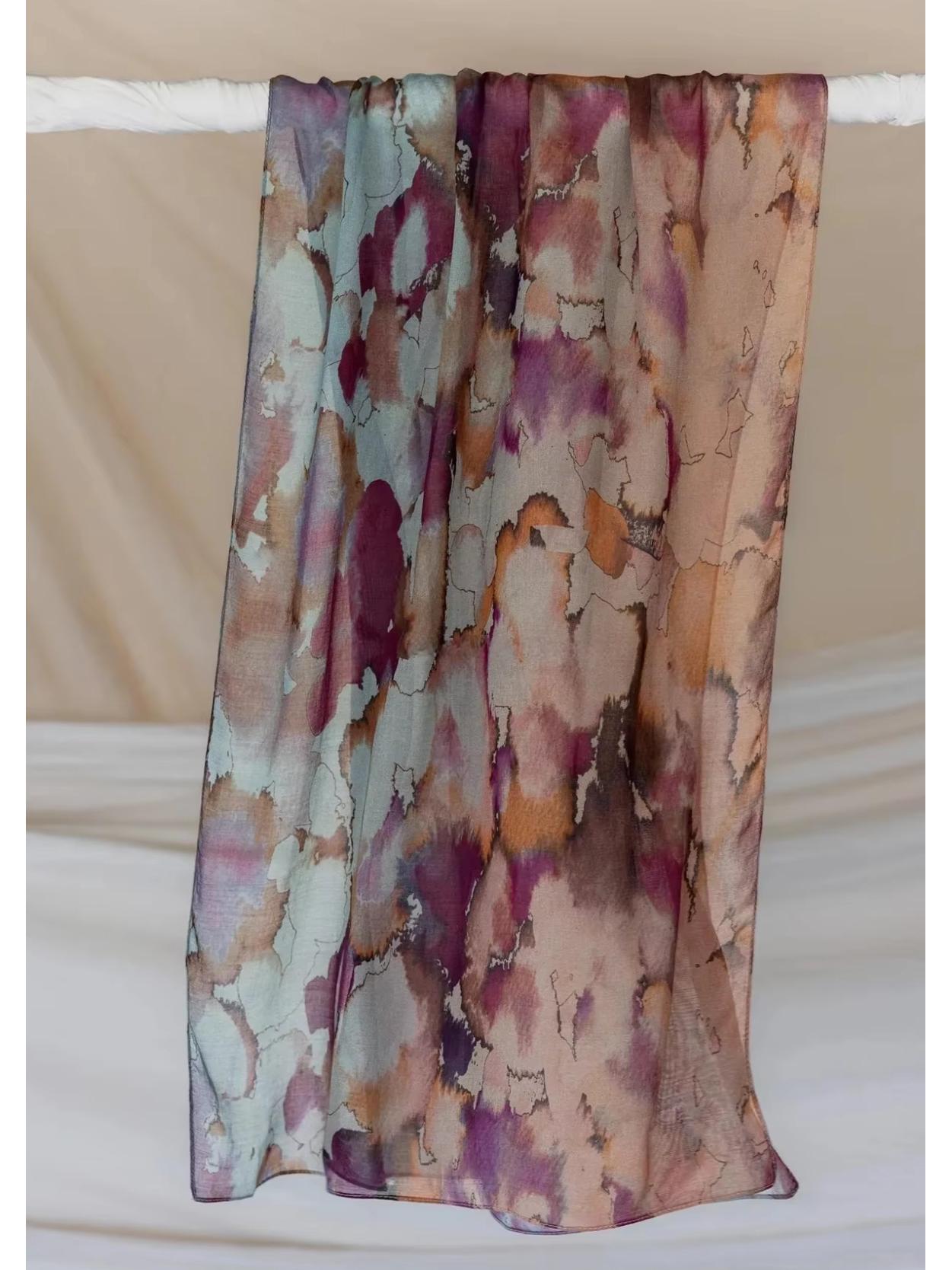 

Цветочный Этнический Женский Дышащий Модальный Вискозный Платок 180x70cm