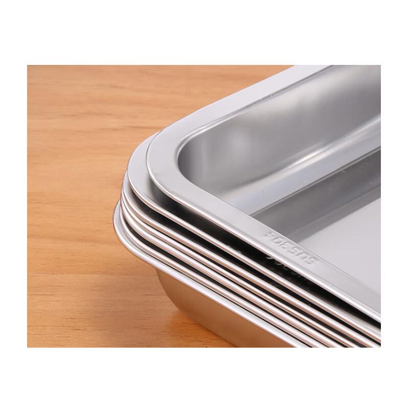 Su Shi 304 Stainless Steel Flat Square Tray