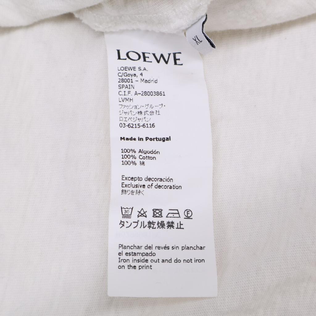 Loewe H6299981PC 18AW Logo Lakeside T-shirt Tops XL IvoryUsed
