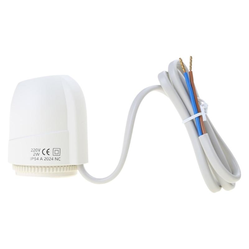 30x1.5mm Electric Thermal Actuator 220V Normally Closed Valves Head Water Separator Floor Heating Radiator Valves 1
