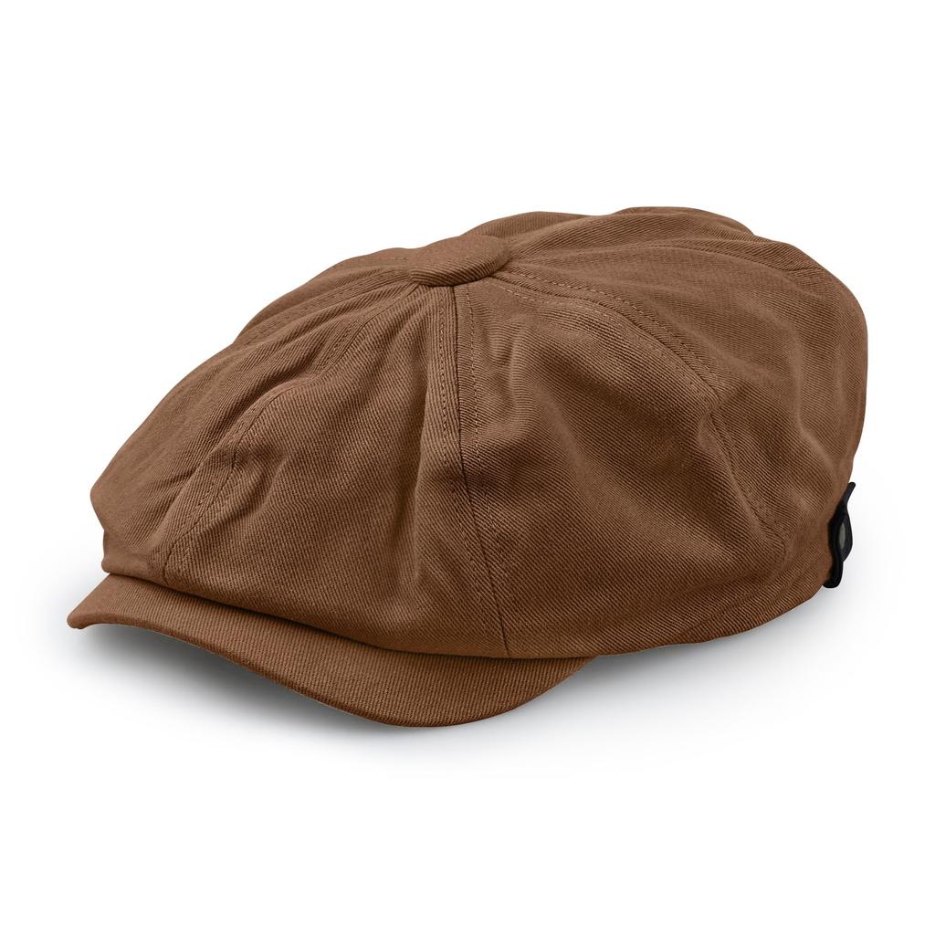 Clape Newsboy Hunting Solid Golf Casual Outdoor and Beret Cap, Fall/Winter Cap, Cotton, 8-Panel, Color, Hat, Hat, Men's Women's (BL42-Brick Red)