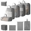 Travel Compression Packing Bag - Toiletry, Cosmetic, Clothes and Shoe Storage for Luggage