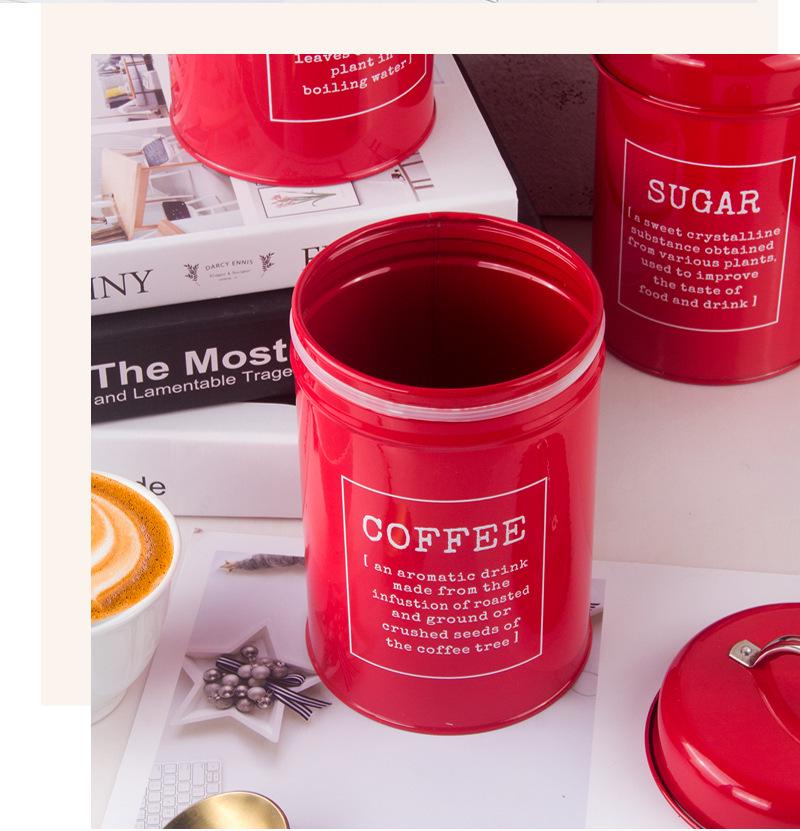 European-Style Sealed Can for Milk Powder, Coffee, Tea, Candy, or Mask Powder with Sealing Ring – Ideal for Model Room Shooting.
