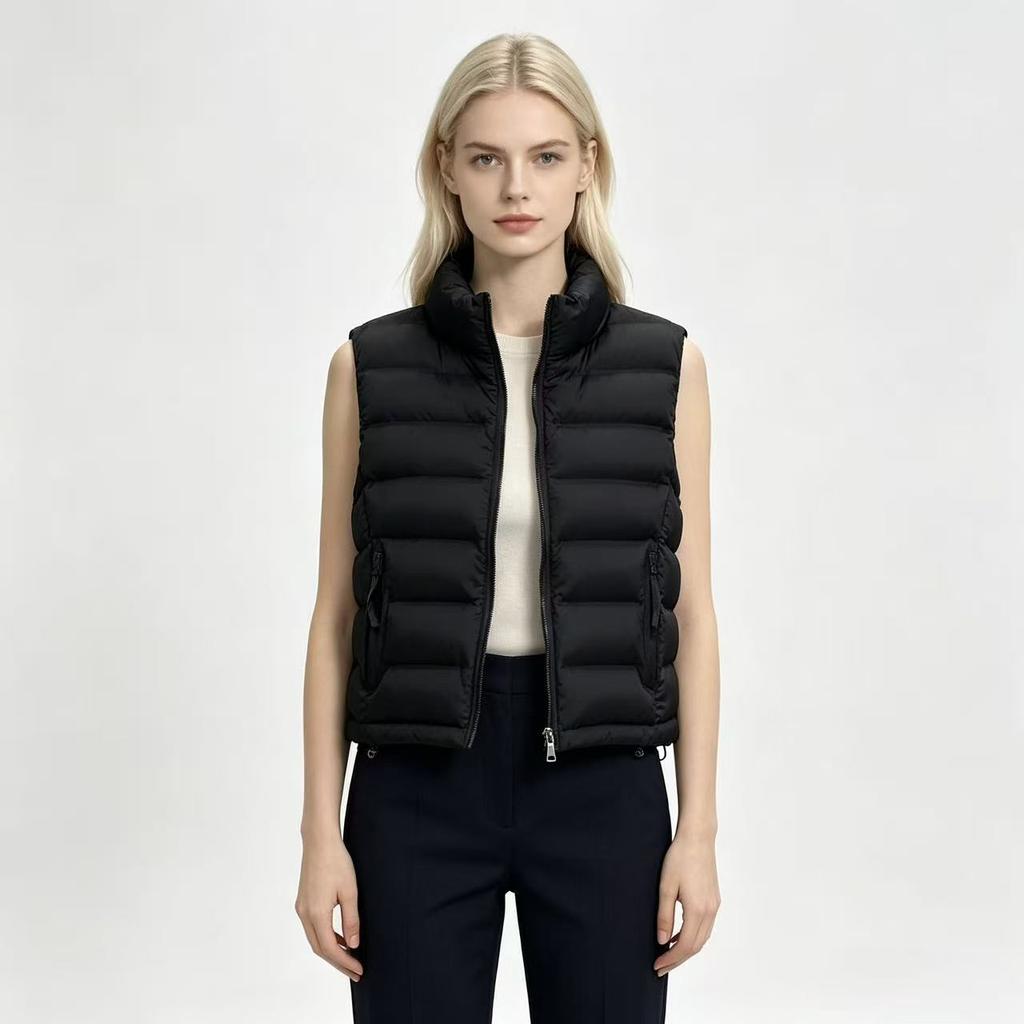 Rib cotton vest women's winter new loose thickened vest fashion vest jacket