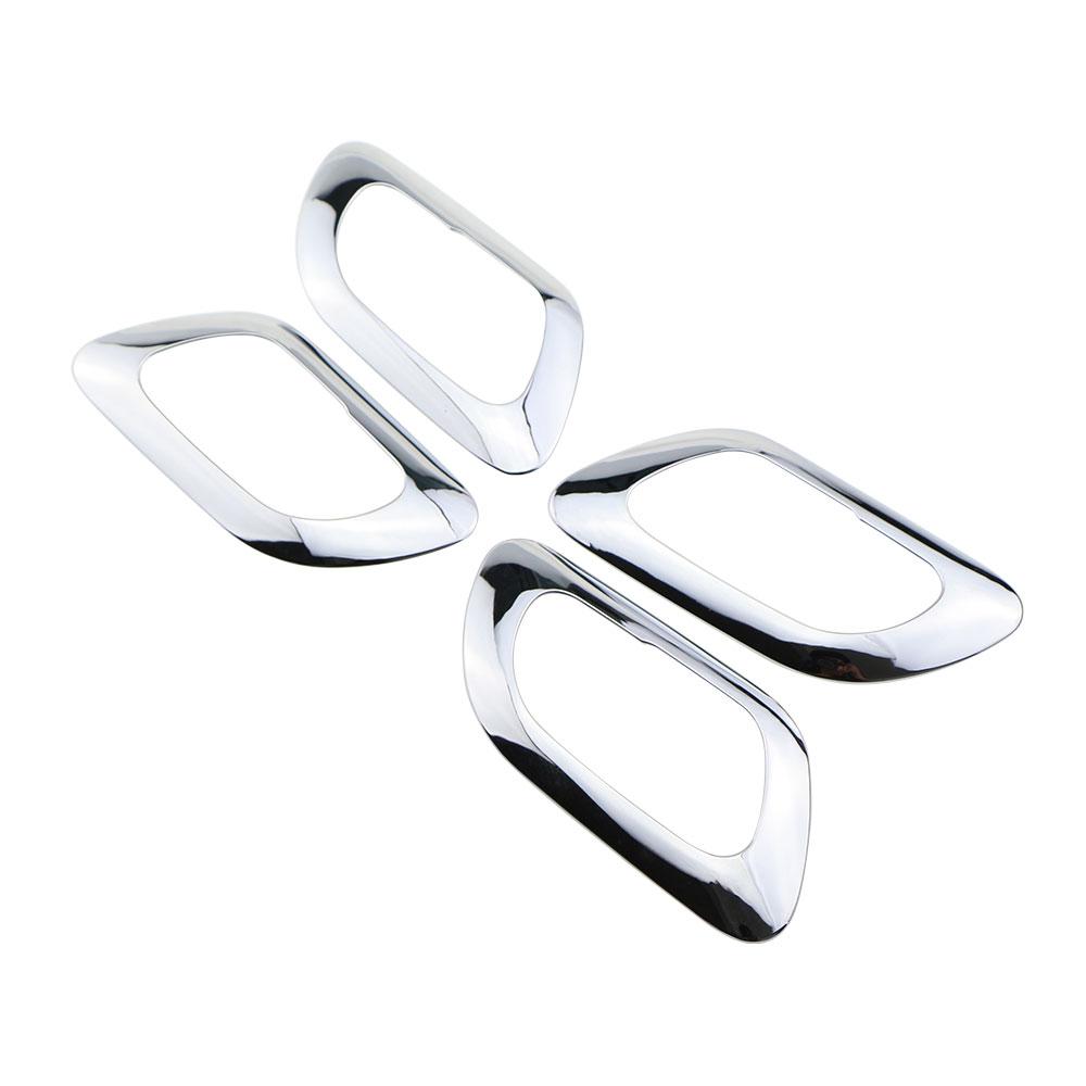 Car Inner Door Handle Cover Stickers for Peugeot 3008 2013 2014 2015 ABS Carbon Fiber Trim Sticker 4pcs/set Accessories